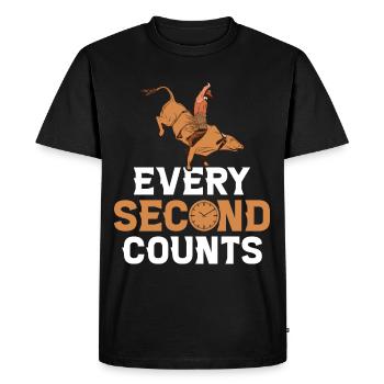 Bull Rider Bull Riding Cowboy - Men's Premium Organic T-Shirt - black - Front - Nico (187cm)