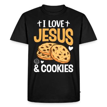 Girl Scout Cookie Merchant Girl Scout - Men's Premium Organic T-Shirt - black - Front - Nico (187cm)
