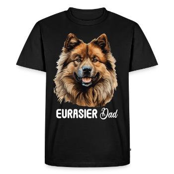 Chien Eurasier - T-shirt Premium bio Homme - noir - Devant - Nico (187cm)