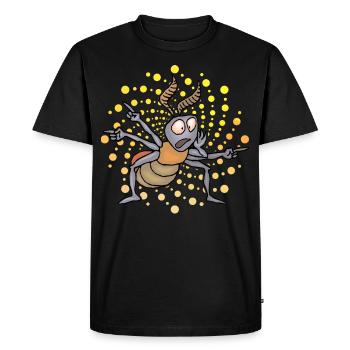 fourmi - T-shirt Premium bio Homme - noir - Devant - Nico (187cm)