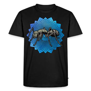 fourmi - T-shirt Premium bio Homme - noir - Devant - Nico (187cm)