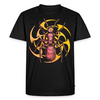 Ant - Men's Premium Organic T-Shirt - black - Front - Nico (187cm)