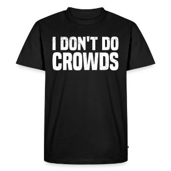 Misanthrope Antisocial Introverti - T-shirt Premium bio Homme - noir - Devant - Nico (187cm)