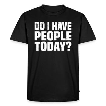 Misanthrope Antisocial Introverti - T-shirt Premium bio Homme - noir - Devant - Nico (187cm)