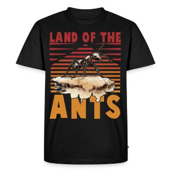 Terre des fourmis - T-shirt Premium bio Homme - noir - Devant - Nico (187cm)