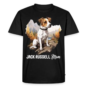 Chien Jack Russell - T-shirt Premium bio Homme - noir - Devant - Nico (187cm)