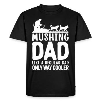 Mushing Dog Sledding Musher - Men's Premium Organic T-Shirt - black - Front - Nico (187cm)