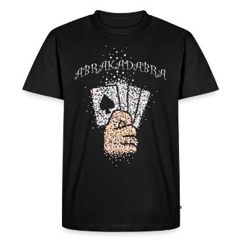 Abracadabra Card Tricks Illusionniste Carte Magique - T-shirt Premium bio Homme - noir - Devant - Nico (187cm)
