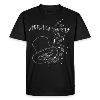 Abracadabra Sorcerer's Hat Tricks Tricks - Men's Premium Organic T-Shirt - black - Front - Nico (187cm)