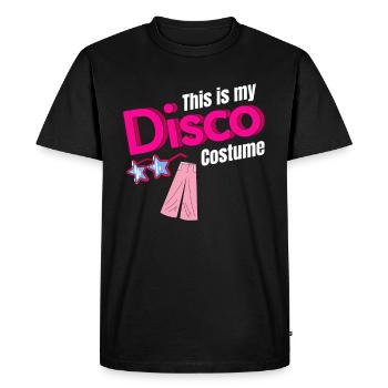 C’est mon Costume Disco Groovy Vintage Jukebox - T-shirt Premium bio Homme - noir - Devant - Nico (187cm)