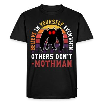 Cryptozoologie cryptide - T-shirt Premium bio Homme - noir - Devant - Nico (187cm)