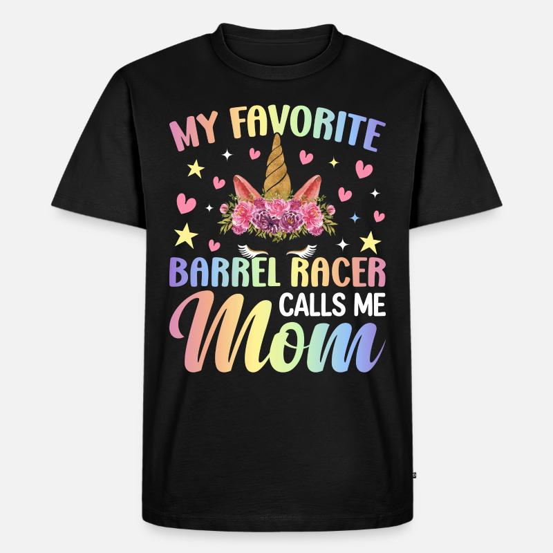 Rennpferde Reiten - Männer Premium Bio T-Shirt - Schwarz