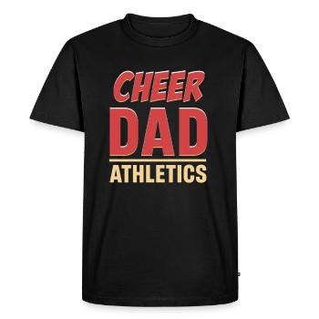 Cheer Dad Athlétisme Sports Football Gymnastique - T-shirt Premium bio Homme - noir - Devant - Nico (187cm)