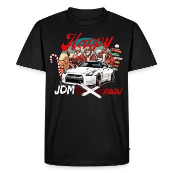 Jdm édition de Noël / Tuning Mechanic Costume - T-shirt Premium bio Homme - noir - Devant - Nico (187cm)