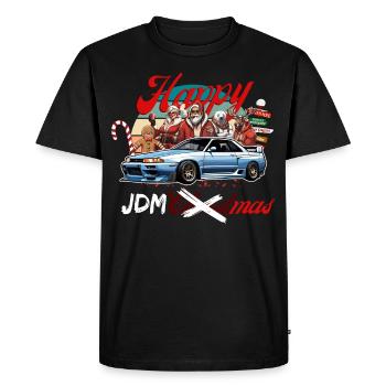 Jdm édition de Noël / Tuning Mechanic Costume - T-shirt Premium bio Homme - noir - Devant - Nico (187cm)