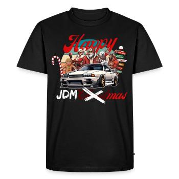 Jdm édition de Noël / Tuning Mechanic Costume - T-shirt Premium bio Homme - noir - Devant - Nico (187cm)