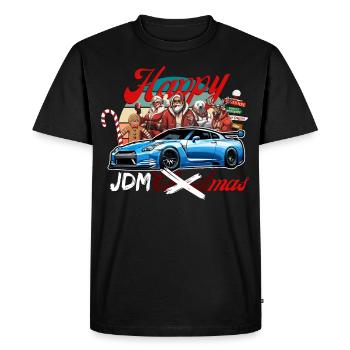 Jdm édition de Noël / Tuning Mechanic Costume - T-shirt Premium bio Homme - noir - Devant - Nico (187cm)