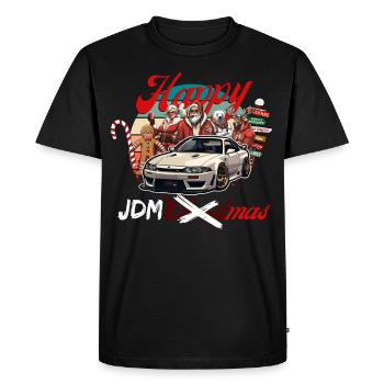 Jdm édition de Noël / Tuning Mechanic Costume - T-shirt Premium bio Homme - noir - Devant - Nico (187cm)