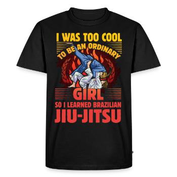 Fille de Jiu-Jitsu Brésilien - T-shirt Premium bio Homme - noir - Devant - Nico (187cm)