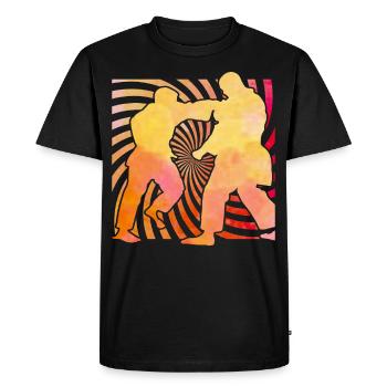 Jiu-Jitsu Brésilien - T-shirt Premium bio Homme - noir - Devant - Nico (187cm)