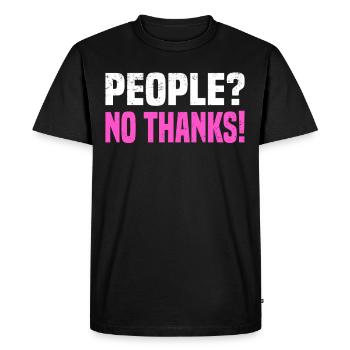 Misanthrope Antisocial Introverti - T-shirt Premium bio Homme - noir - Devant - Nico (187cm)