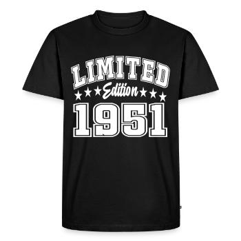 Édition limitée 1951 - T-shirt Premium bio Homme - noir - Devant - Nico (187cm)