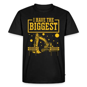 Le conducteur d’excavatrice a le plus grand opérateur d’excavatrice - T-shirt Premium bio Homme - noir - Devant - Nico (187cm)