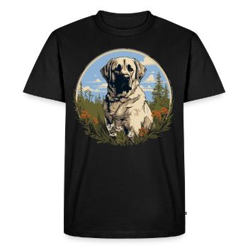 Kangal - T-shirt Premium bio Homme - noir - Devant - Nico (187cm)