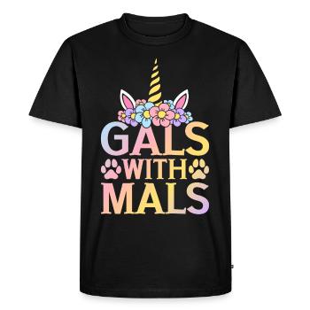 Belgian Malinois Girl Dog - Men's Premium Organic T-Shirt - black - Front - Nico (187cm)