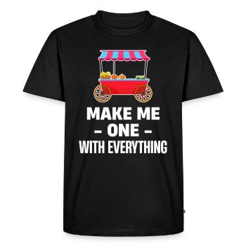 Make me one with everything funny - Men's Premium Organic T-Shirt - black - Front - Nico (187cm)
