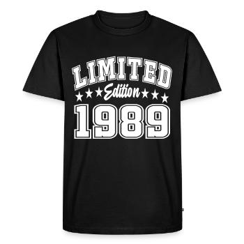 Édition limitée 1989 - T-shirt Premium bio Homme - noir - Devant - Nico (187cm)