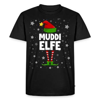 Muddi Elfe - Männer Premium Bio T-Shirt - Schwarz - Vorne - Nico (187cm)