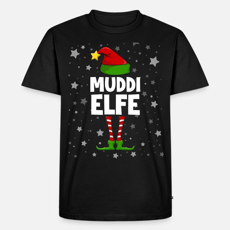Muddi Elfe - Männer Premium Bio T-Shirt - Schwarz