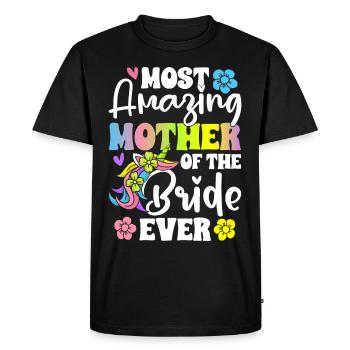 Douche nuptiale de mariage - T-shirt Premium bio Homme - noir - Devant - Nico (187cm)