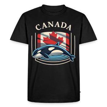 La beauté de la nature sauvage canadienne - T-shirt Premium bio Homme - noir - Devant - Nico (187cm)