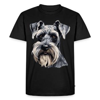 Schnauzer géant - T-shirt Premium bio Homme - noir - Devant - Nico (187cm)