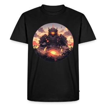 Robot Robot Robotique Robot Enfants Robots - T-shirt Premium bio Homme - noir - Devant - Nico (187cm)