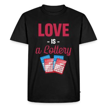 Ma retraite drôle joueur de loterie - T-shirt Premium bio Homme - noir - Devant - Nico (187cm)