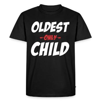Eldest Only Kid Funny Greatest Siblings - Men's Premium Organic T-Shirt - black - Front - Nico (187cm)