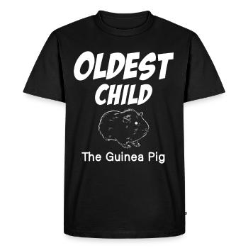 Biggest Eldest Kid The Guinea Pig Funny - Men's Premium Organic T-Shirt - black - Front - Nico (187cm)
