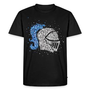 Knight Knight's Armor Helmet Knight's Helmet Medieval - Men's Premium Organic T-Shirt - black - Front - Nico (187cm)