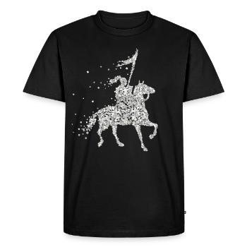 Knight Horses Crusader Lance Knight's Armor - Men's Premium Organic T-Shirt - black - Front - Nico (187cm)