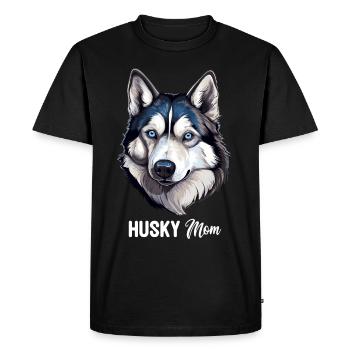 Husky - Men's Premium Organic T-Shirt - black - Front - Nico (187cm)