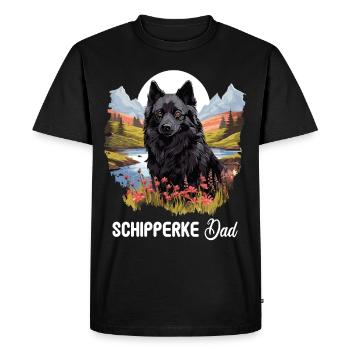 Schipperke - Men's Premium Organic T-Shirt - black - Front - Nico (187cm)