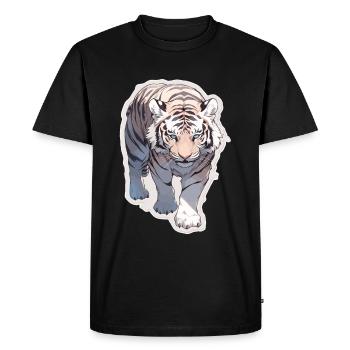 Tiger Wildcat Tiger Baby Baby Tiger Africa - T-shirt Premium bio Homme - noir - Devant - Nico (187cm)
