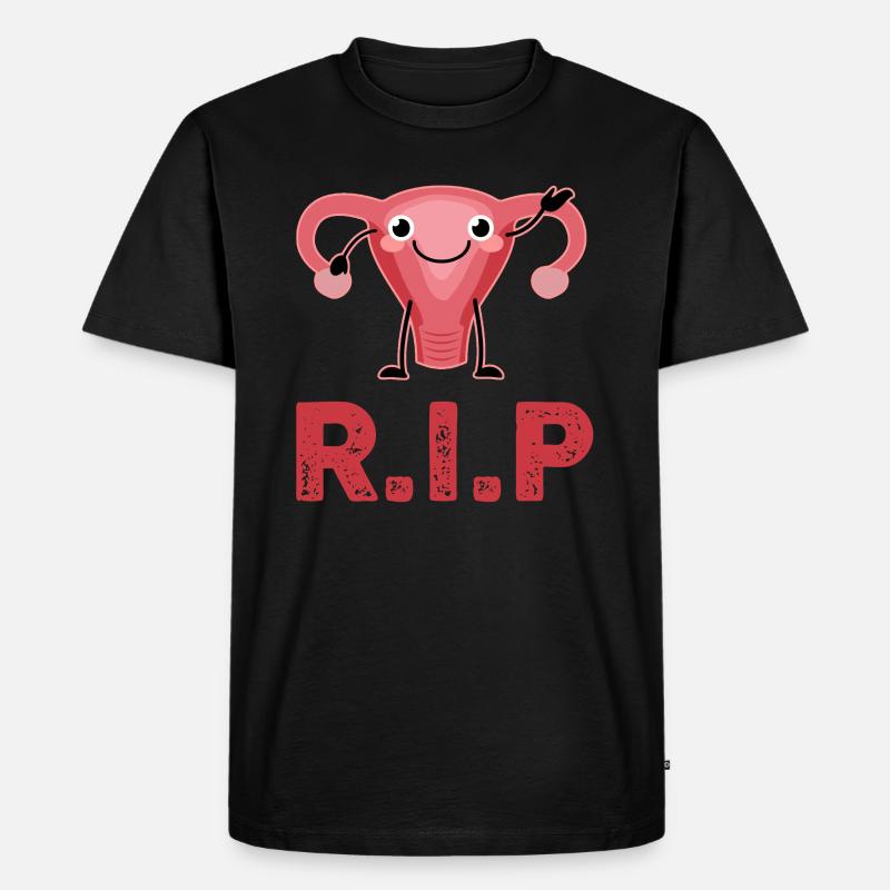 R.i.p. Gebärmutterentfernung Operation - Männer Premium Bio T-Shirt - Schwarz
