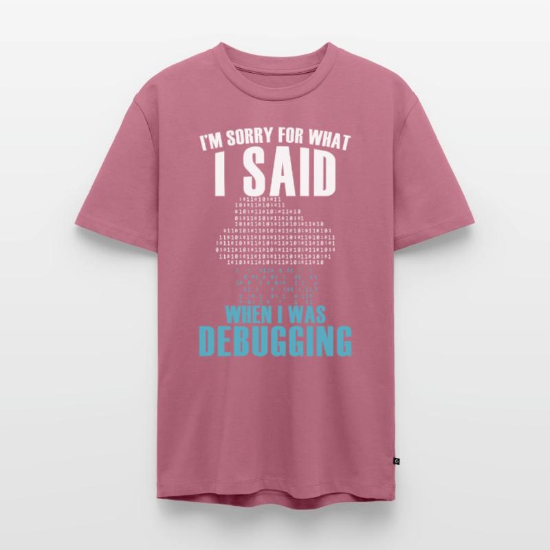 Funny Debugging Coder Programming Computer Scienti Männer Premium Bio T-Shirt