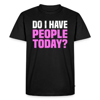 Misanthrope Antisocial Introverti - T-shirt Premium bio Homme - noir - Devant - Nico (187cm)