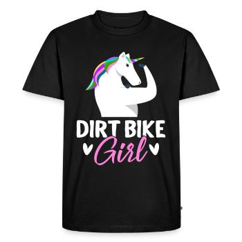 Motard tout-terrain - T-shirt Premium bio Homme - noir - Devant - Nico (187cm)