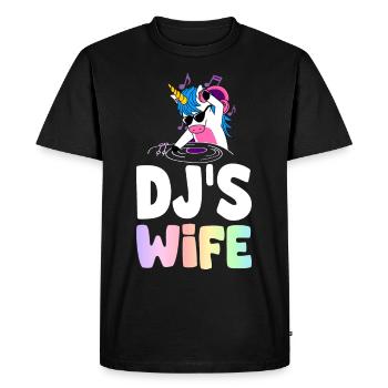 DJ Disc Jockey Disc Jockey - T-shirt Premium bio Homme - noir - Devant - Nico (187cm)